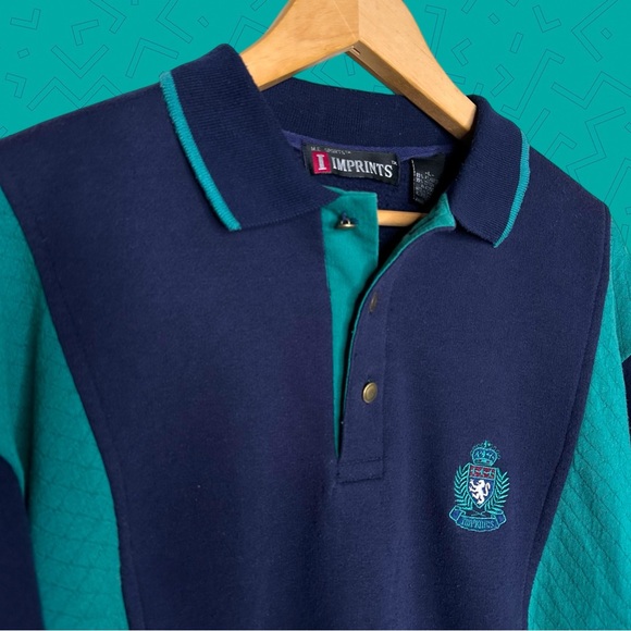 Vintage Other - Vintage M.E. Sports Collared Sweatshirt